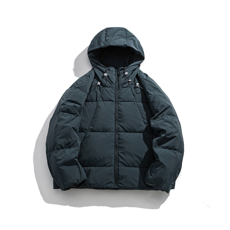 Herren Leicht wattierte Kapuzenjacke mit winddichter Microfaserhülle und verstellbarem Kordelzug Shop Nory