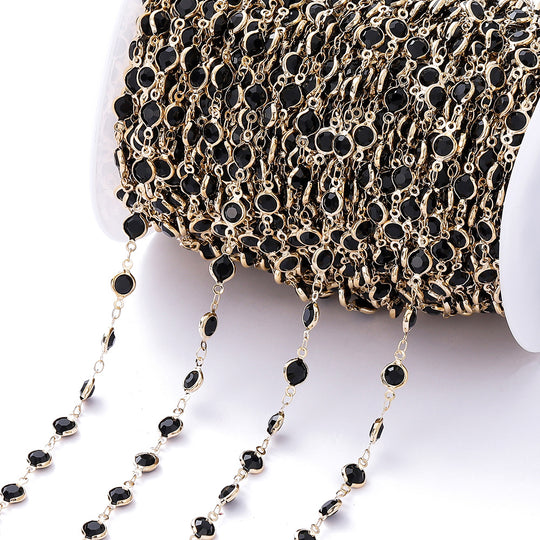 Dekorative Strass-Gliederkette Auf Rolle Für Schmuckherstellung