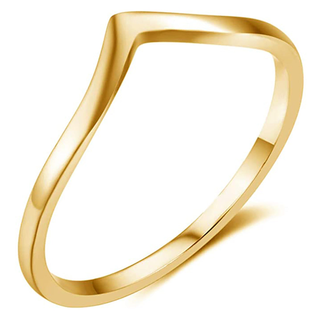 Damen Ring mit geschwungenem, minimalistischen Design Shop Nory