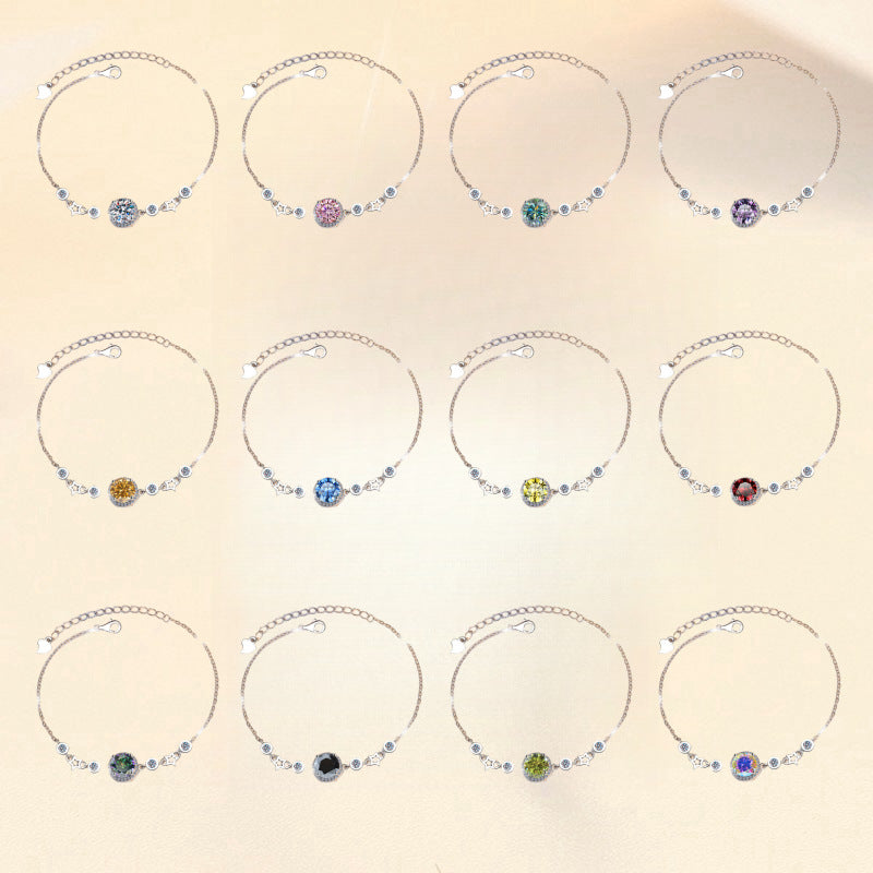 Damenarmband mit strahlendem Kristall und funkelnden Sternen Shop Nory