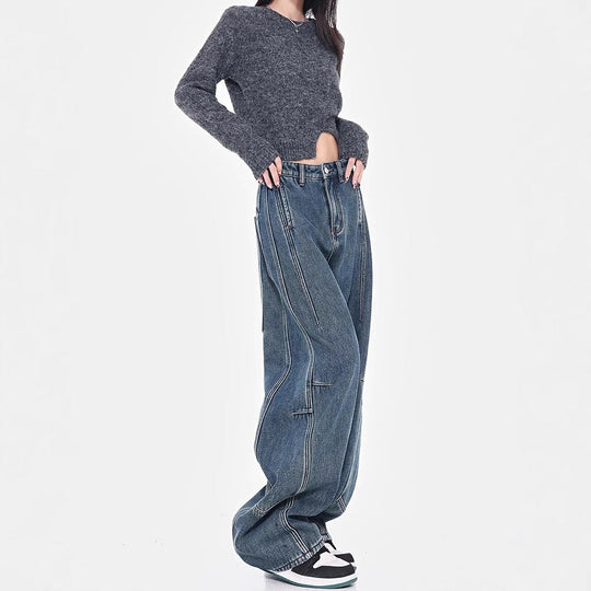 Damen Weite Denim-Hosen