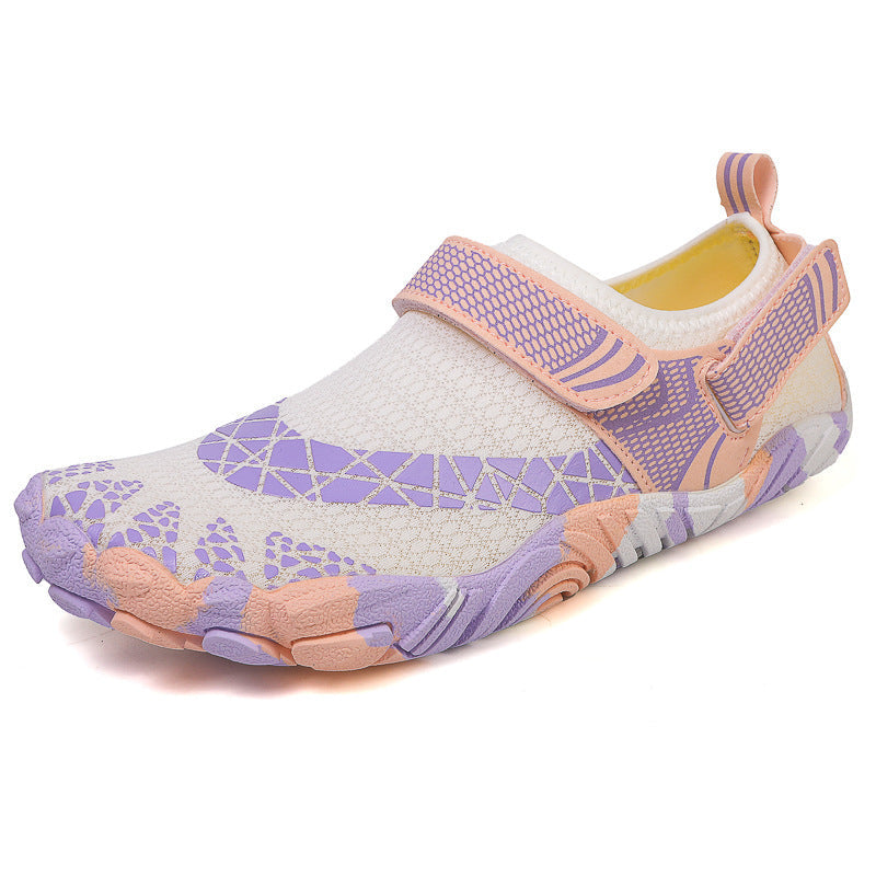 Damen Multifunktionale Aqua-Badeschuhe mit rutschfester Sohle und elastischem Klettverschluss Shopnory