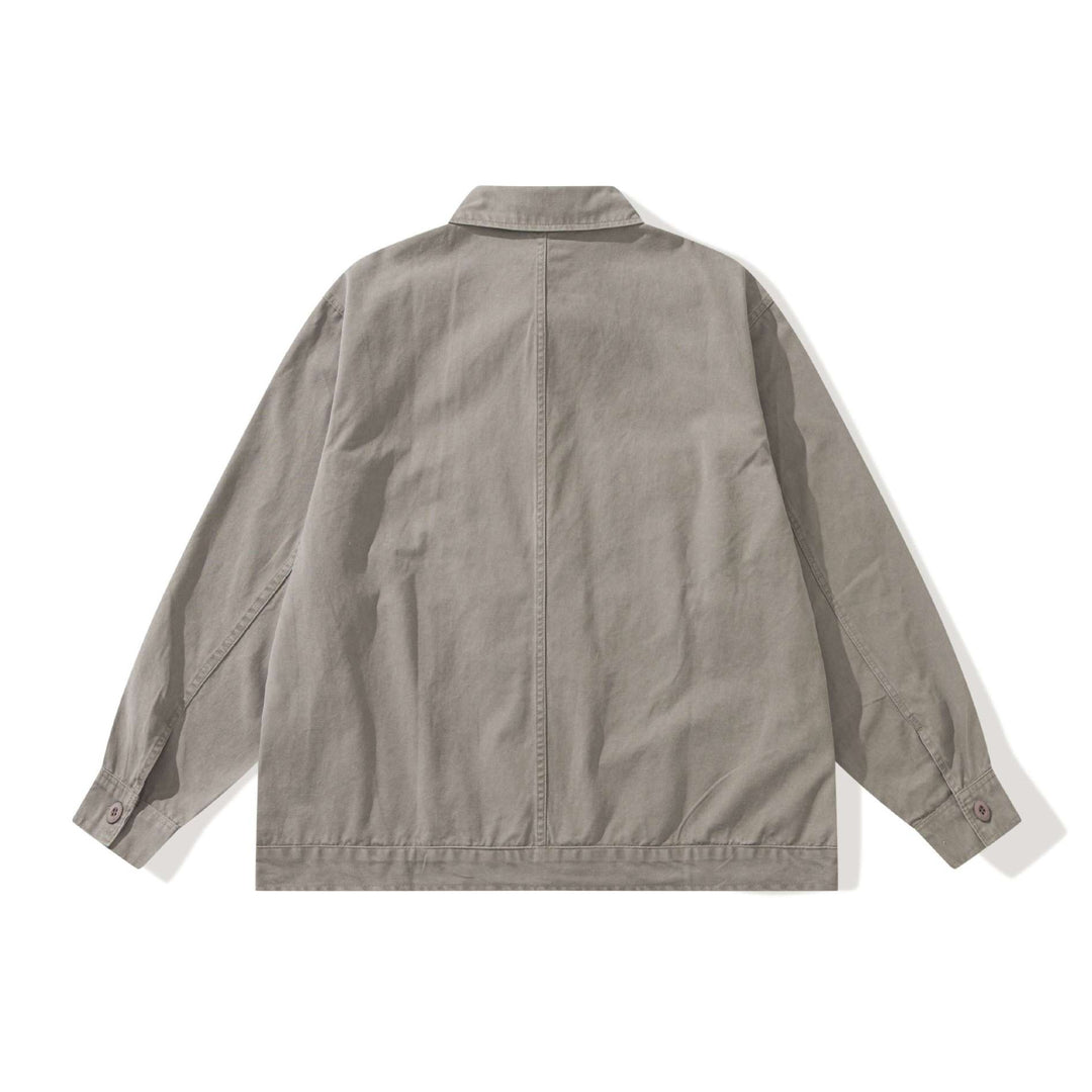 Herren Boxy-Canvas Utility-Blousonjacke mit großen Pattentaschen Shop Nory