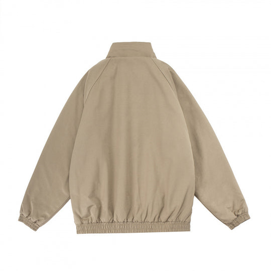 Herren Oversize-Zip-Jacke mit Stehkragen, Teddy-Fleece-Futter und elastischem Saum Shop Nory