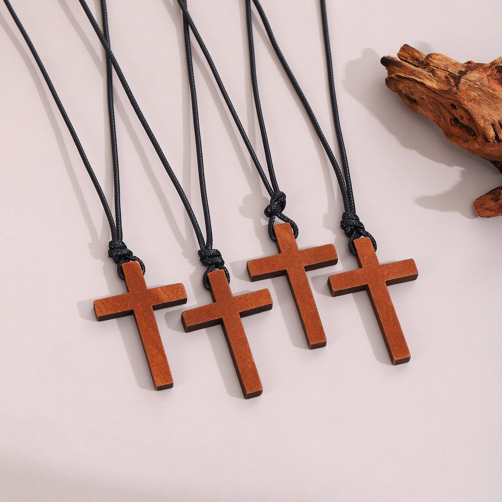 Damen Holzanhänger mit Kreuzdesign Shop Nory
