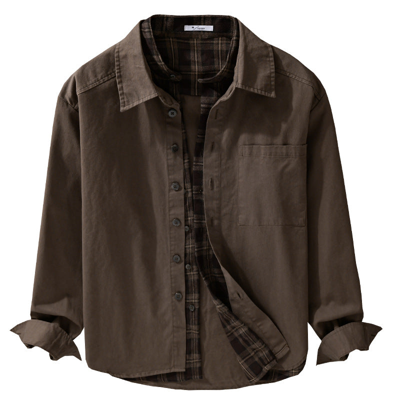 Herren Overshirt-Jacke mit karierter Thermofütterung Shop Nory