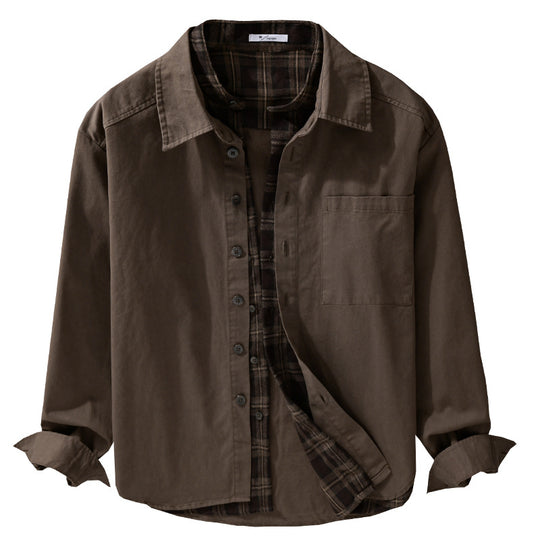 Herren Overshirt-Jacke mit karierter Thermofütterung Shop Nory