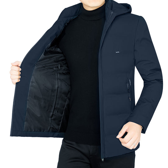 Herren Gepolsterter Reiseparka mit Kapuze und winddichter Performance-Hülle Shop Nory