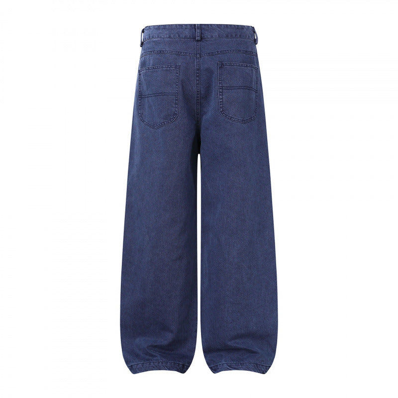 Damen Weite Highwaist Balloon-Jeanshose aus robustem Denim mit elastischem Knöchelsaum Shop Nory