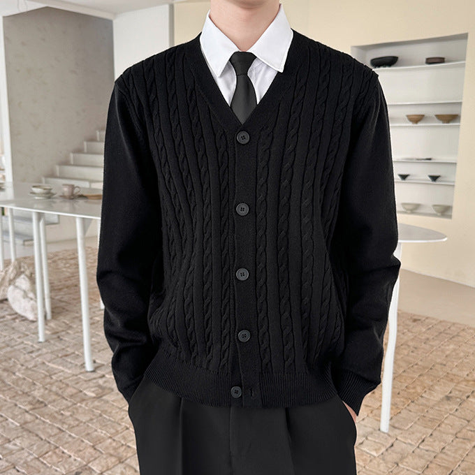 Herren Strickjacke mit Kabelmuster Shop Nory
