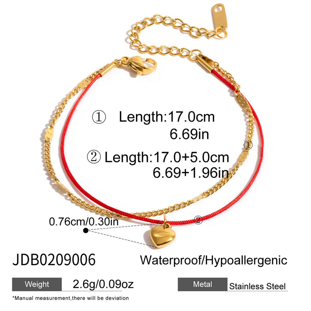 Damen Armband mit Herzanhänger Shop Nory