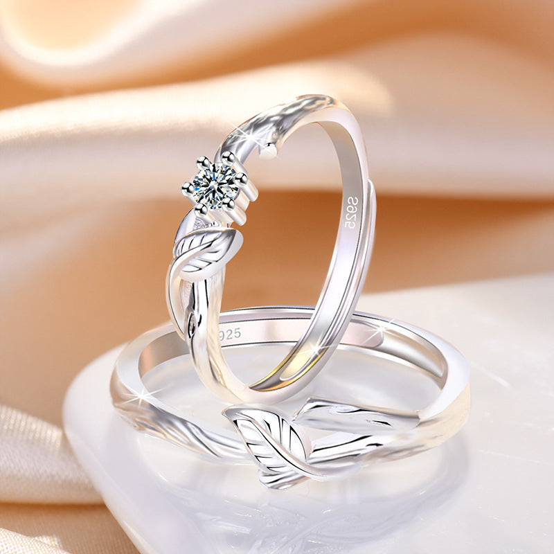 Damenring mit kunstvollem Blattdesign und eleganten Details Shop Nory
