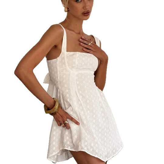 Damen Sommerliches Minikleid mit zauberhaftem Blütenmuster und verstellbaren Trägern