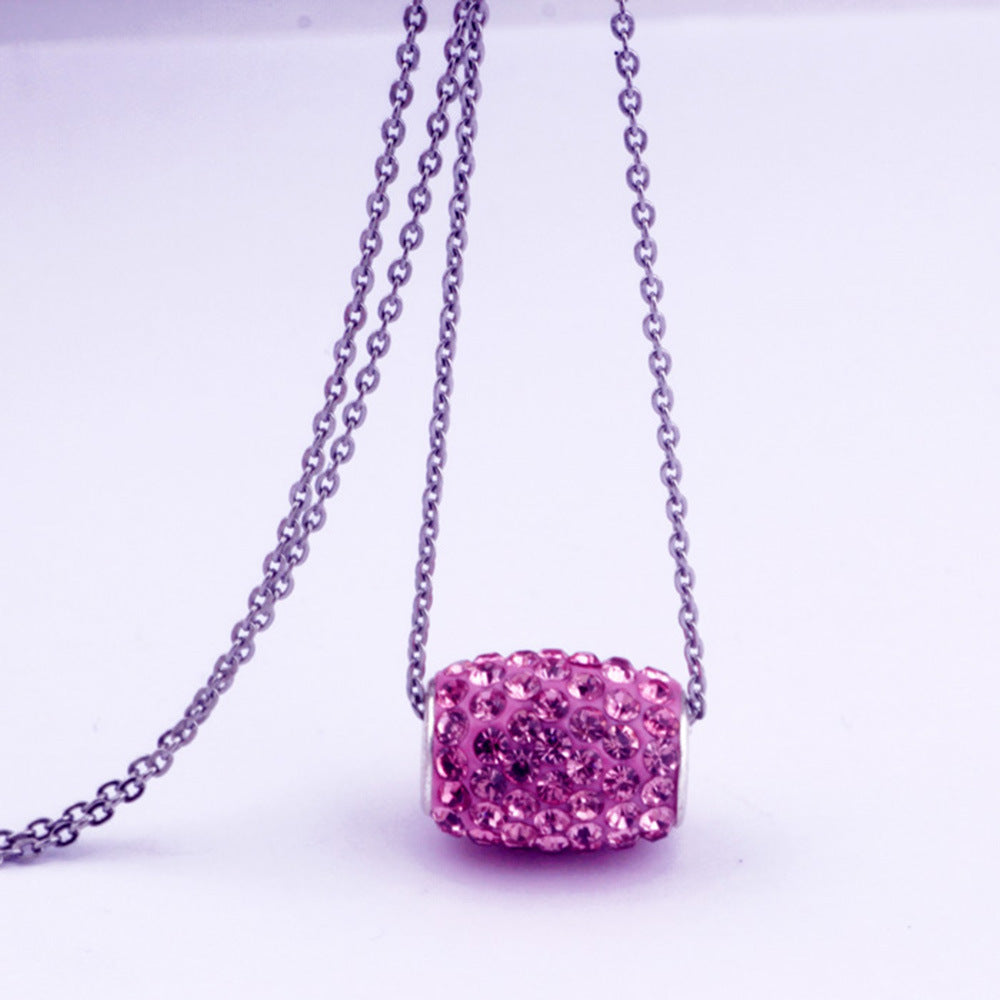 Damen Halskette mit funkelndem Anhänger aus hochwertigem Metall Shop Nory