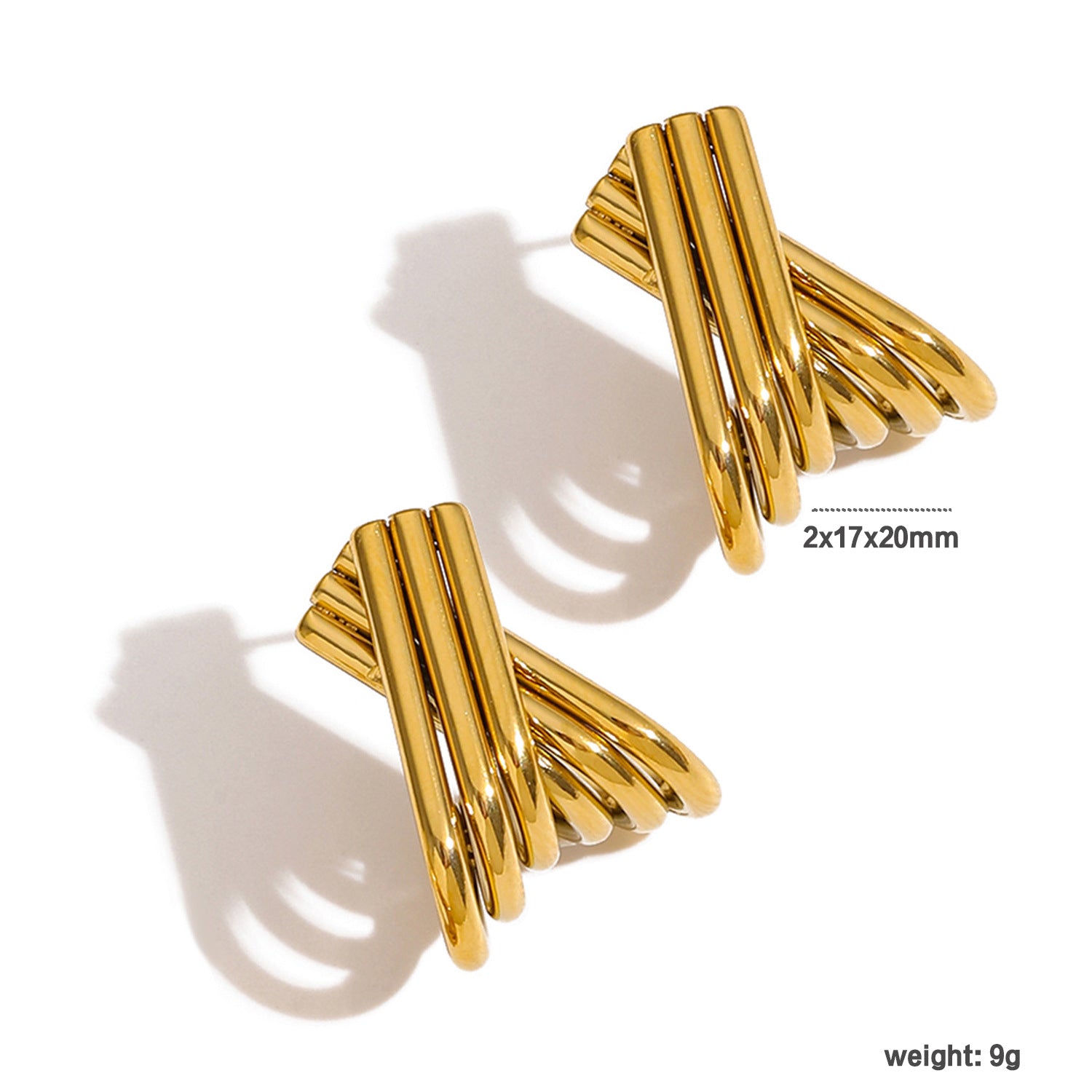 Damen modische Ohrstecker mit elegantem Tropfen-Design Shop Nory