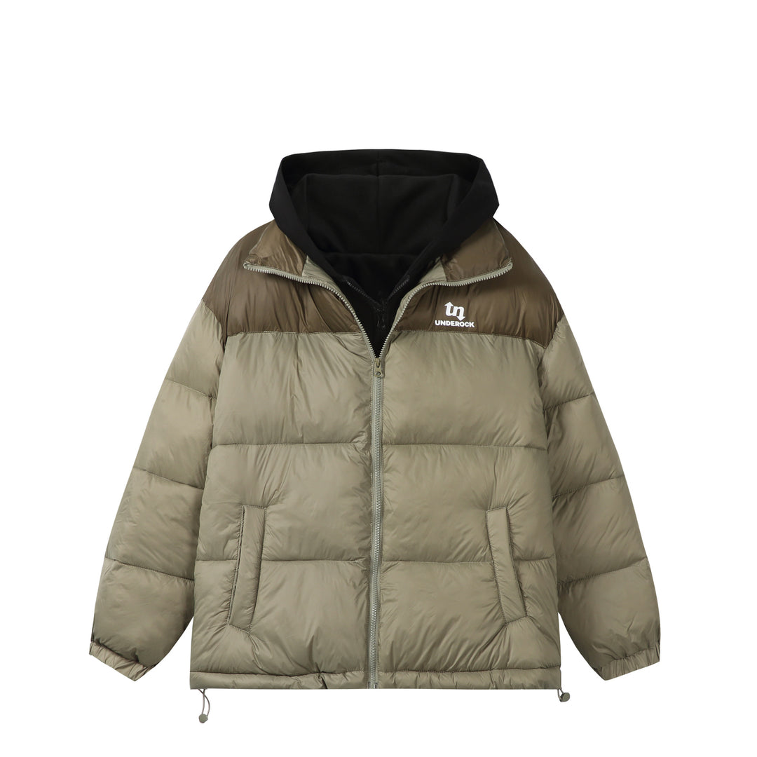 Unisex Kurz geschnittene High‑Loft Pufferjacke mit innenliegender Kapuze und Tunnelzugsaum Shop Nory