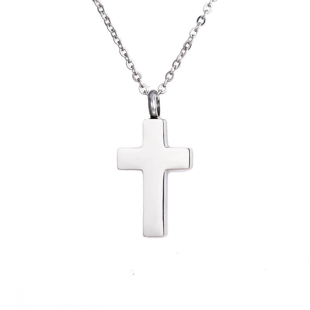 Damen Halskette mit stilvollem Kreuzanhänger aus hochwertigem Metall Shop Nory