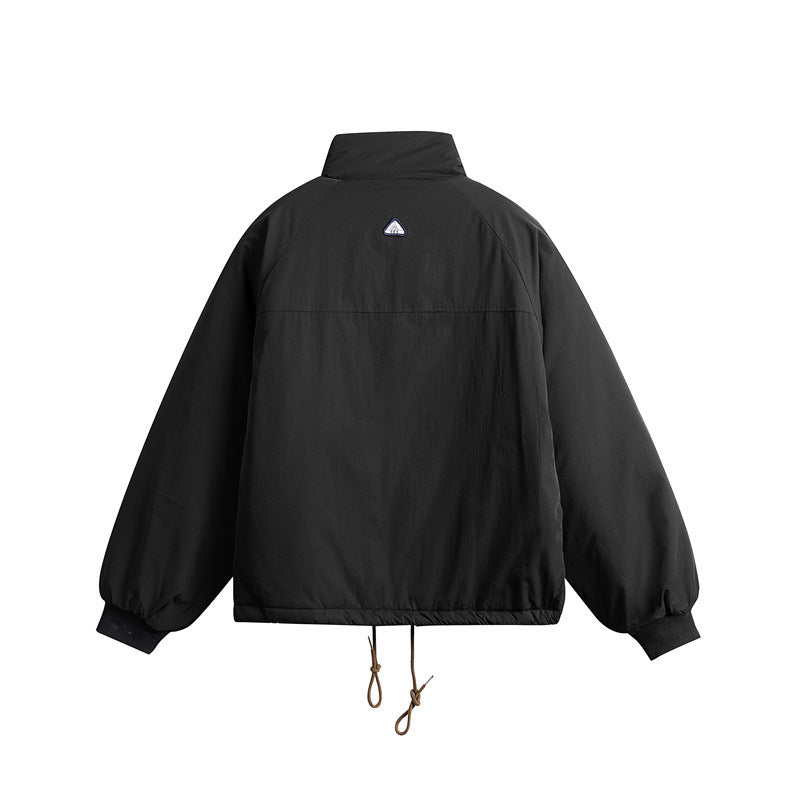 Unisex Kurz geschnittene boxy-wattierte Jacke mit Tunnelzug und Raglanärmeln Shop Nory