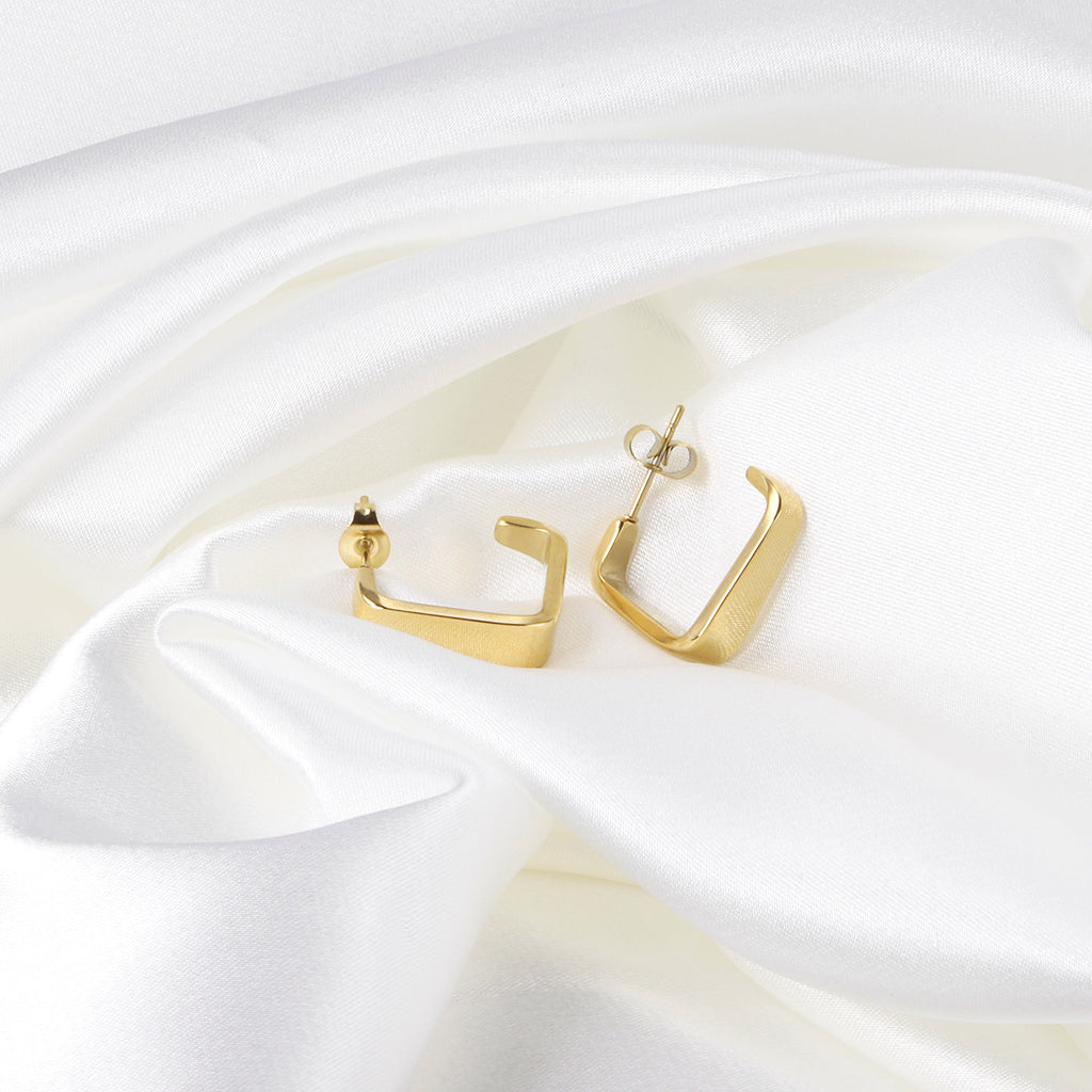 Damen Hängende Ohrringe aus hochwertigem Edelstahl mit goldplattierter Oberfläche Shop Nory
