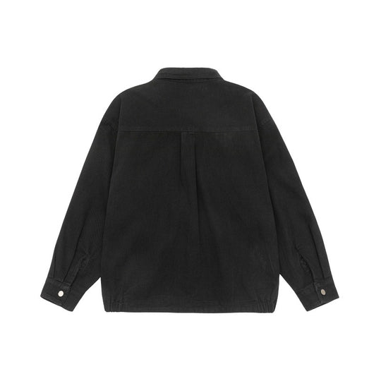 Unisex Oversize Workwear-Blousonjacke mit Druckknopf‑Front und Elastbund Shop Nory