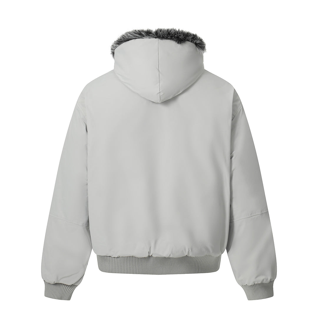 Herren Kurzboxy Bomberjacke im Aviator‑Look mit abnehmbarem Kunstfellkragen Shop Nory