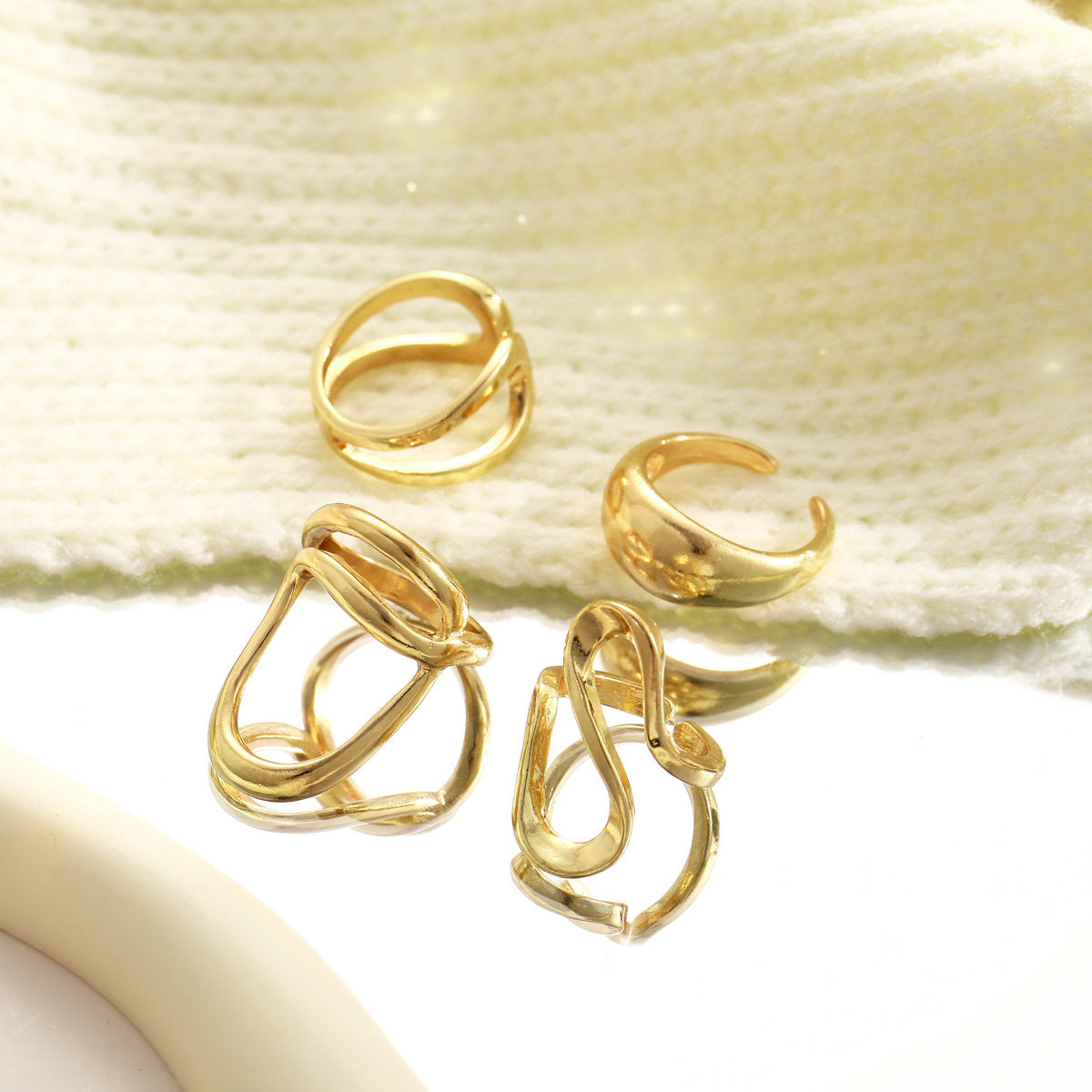 Damen Ring-Set mit modernen und einzigartigen Designs Shop Nory