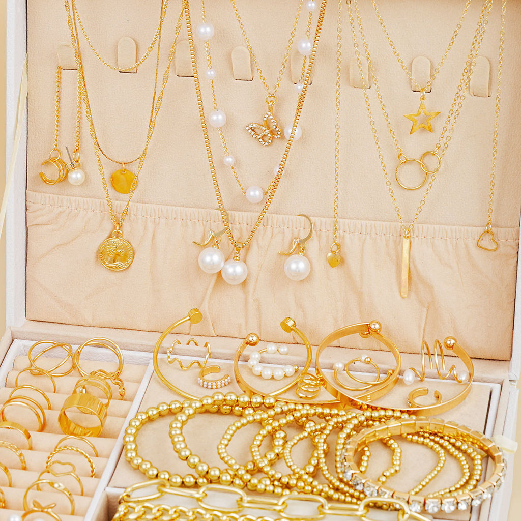 Damen Schmuck-Organizer-Set mit variierenden Designs und eleganten Fächern Shop Nory