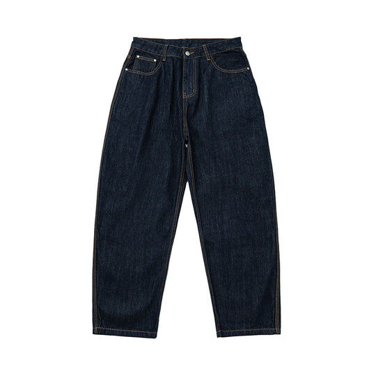 Damen Relaxed-Fit High-Waist Denimhose mit weitem Bein und markanter Nahtführung Shop Nory