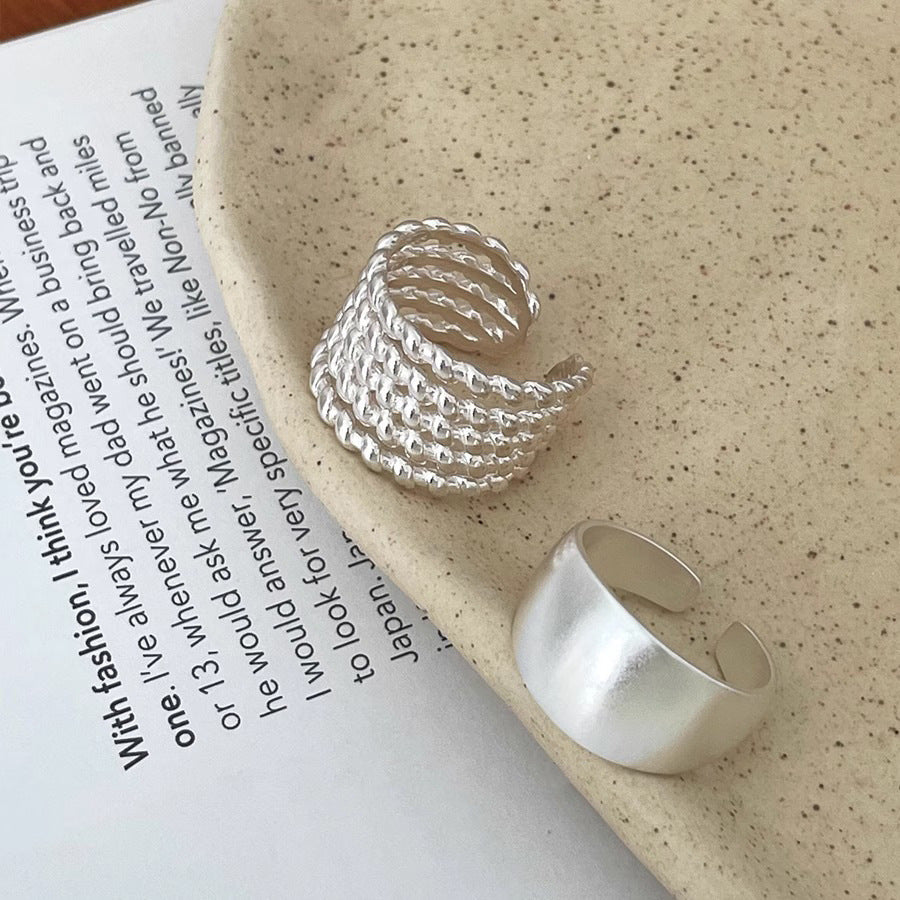 Damenring mit geflochtenem Design aus hochwertigem Edelstahl Shop Nory