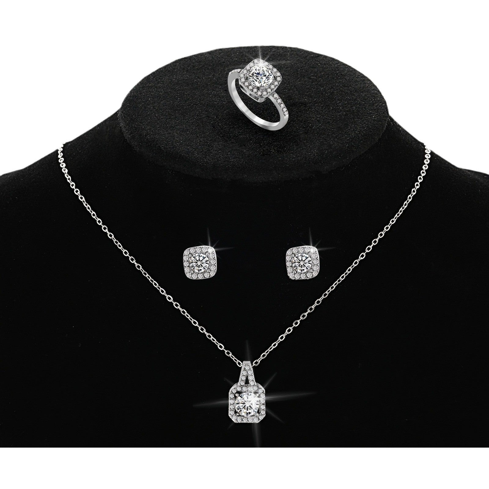 Damen Schmuckset mit funkelnden Zirkonia und eleganten Designs Shop Nory