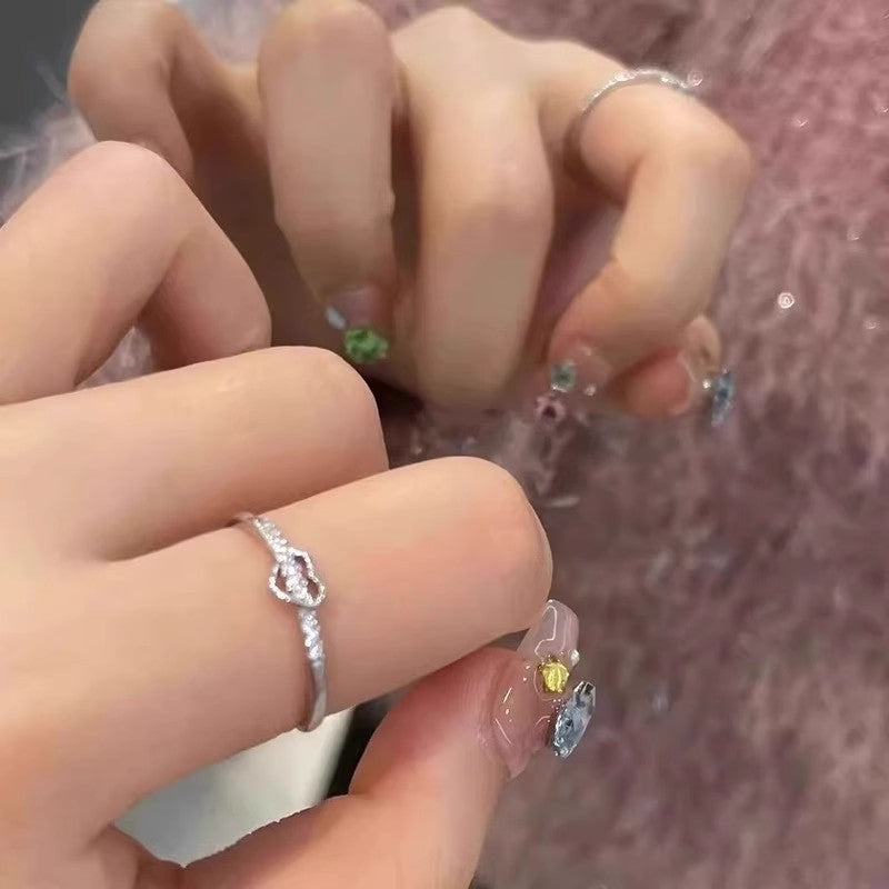 Damen filigraner Ring mit kunstvollem Zirkonia-Akzent Shop Nory