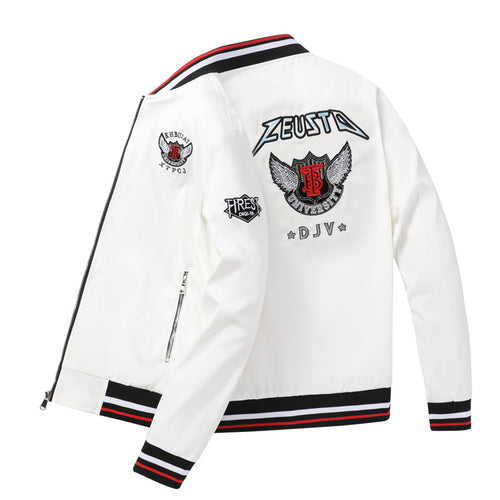 Herren Modische Bomberjacke mit Patch-Design Shop Nory