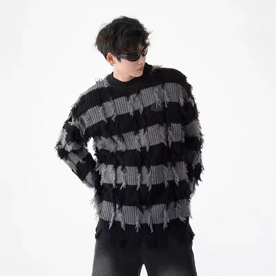 Herren Modischer Grobstrickpullover mit einzigartigem Design Shop Nory