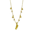 Damen zarte Halskette mit filigranen Anhängern und funkelnden Details Shop Nory
