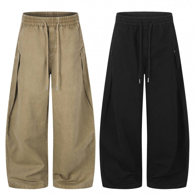 Unisex Weitgeschnittene Lounge-Hose mit Tunnelzug und extra weitem Bein Shop Nory