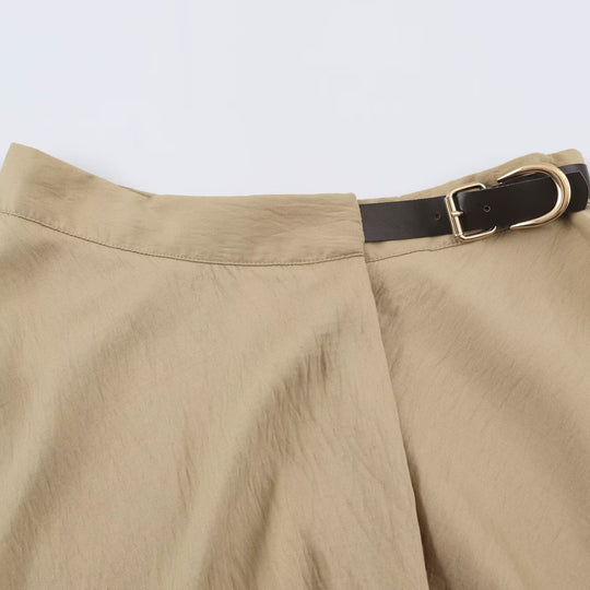 Damen Asymmetrischer Midirock mit Stufen- und High‑Low-Saum Shop Nory