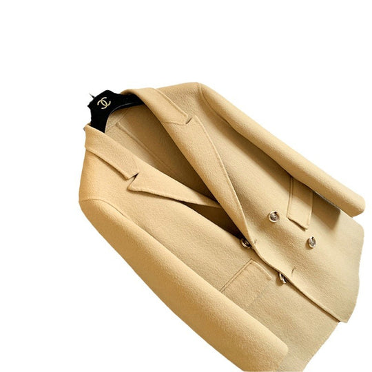 Damen Eleganter Wollblazer mit doppelter Knopfleiste Shop Nory