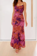 Damen Elegantes Maxikleid mit sanften Farbverlauf und filigranen Spaghettiträgern