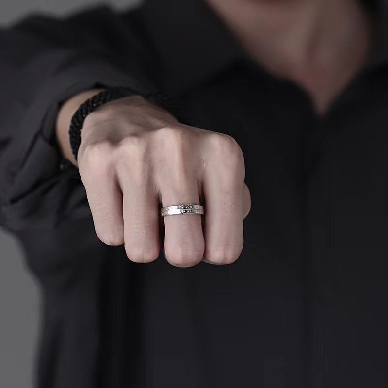 Herren Offener Ring mit inspirierender Gravur Shop Nory
