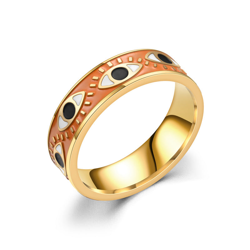 Damen Ring mit kreativem Eye-Motiv aus hochwertigem Edelstahl Shop Nory