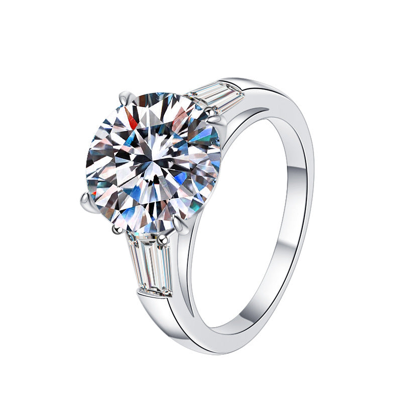 Damen Solitärring mit strahlendem Kristall und eleganten Akzenten Shop Nory