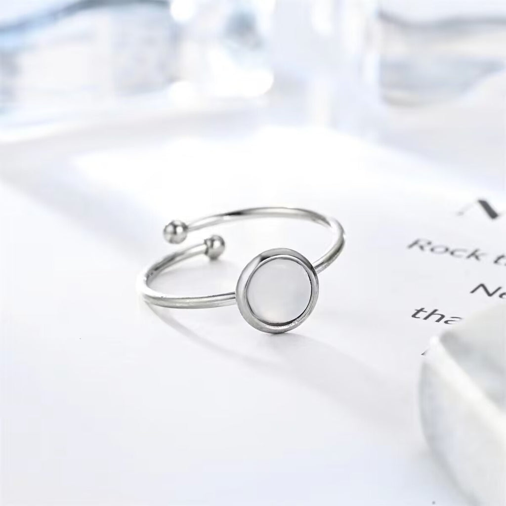 Damen Offener Ring mit elegantem Perlendesign Shop Nory