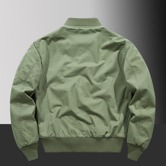 Herren Pilot‑Bomberjacke im Urban‑Utility‑Stil mit großen Klapp‑Pattentaschen und Ärmel‑Reißverschlusstasche Shop Nory