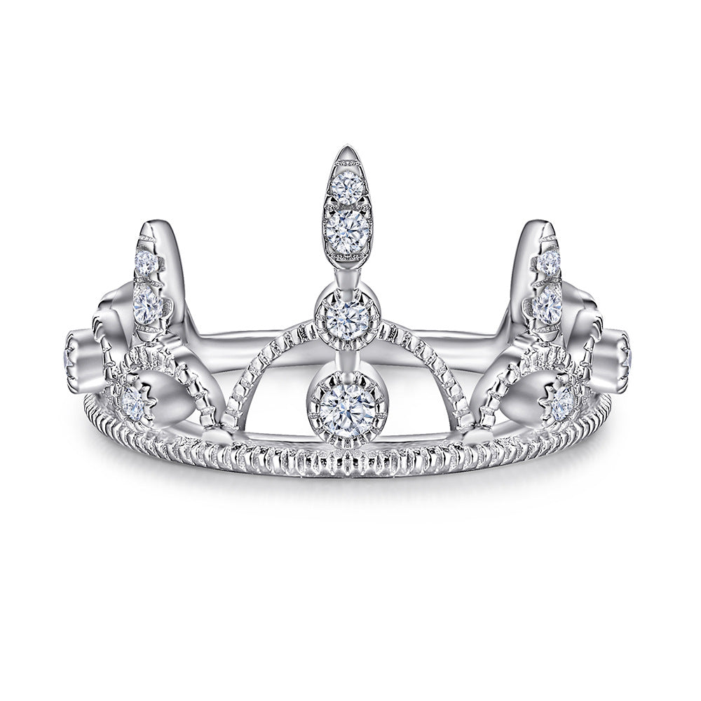 Damen Verlobungsring Set mit extravagantem quadratischem Hauptstein und funkelndem Zirkonia-Besatz Shop Nory