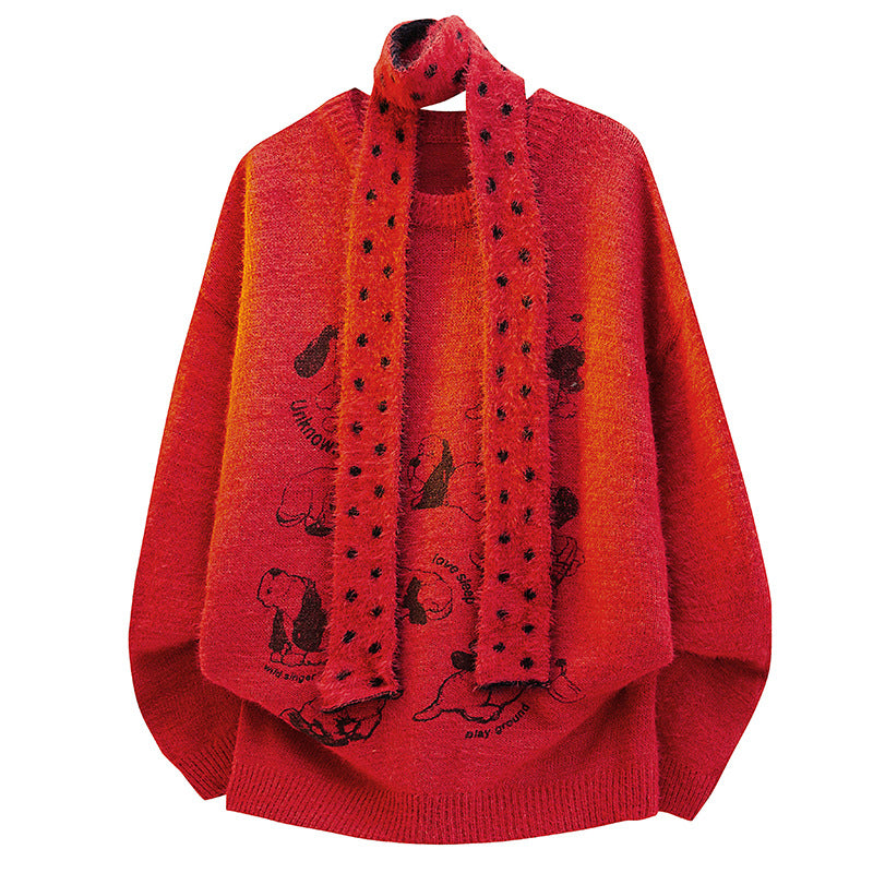 Damen Grobstrickpullover mit Tiermotiv Shop Nory