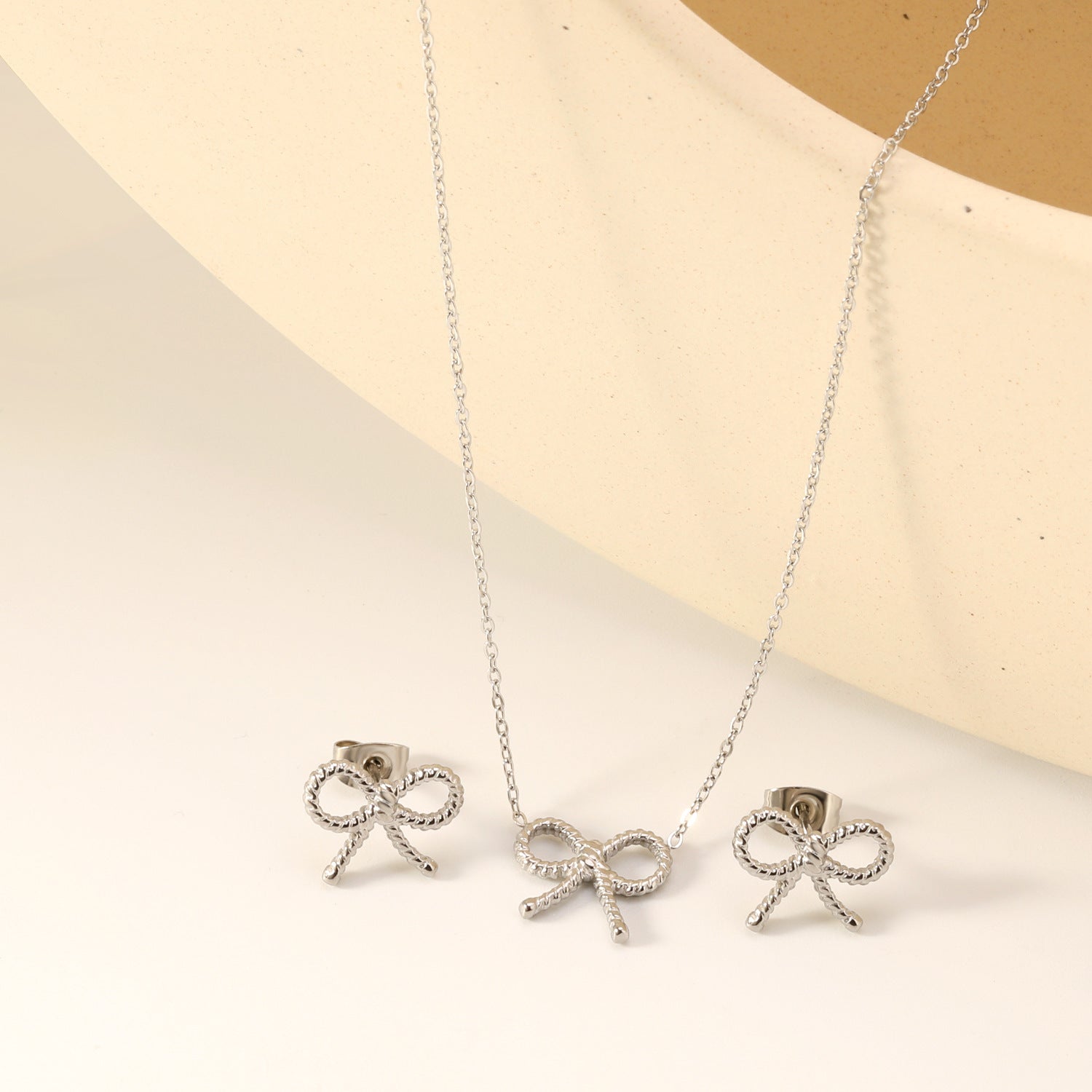 Damen Schmuckset mit verspieltem Schleifen-Motiv Shop Nory
