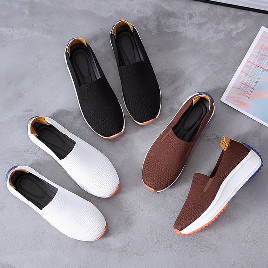 Damen Slip-On Plateausneaker mit gestricktem Obermaterial Shop Nory