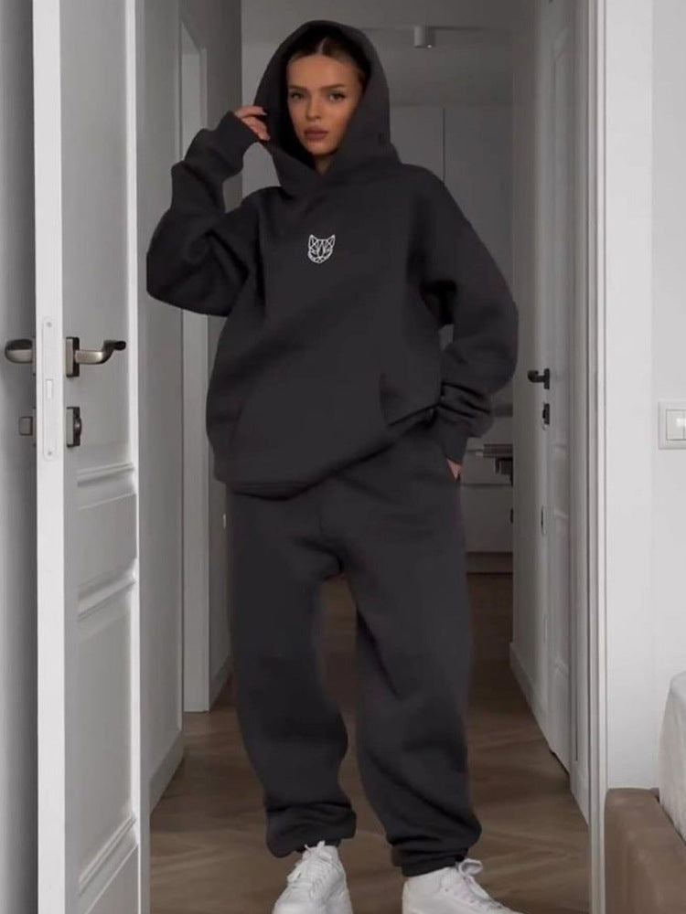 Damen Oversized Hoodie mit lässigen Hosen