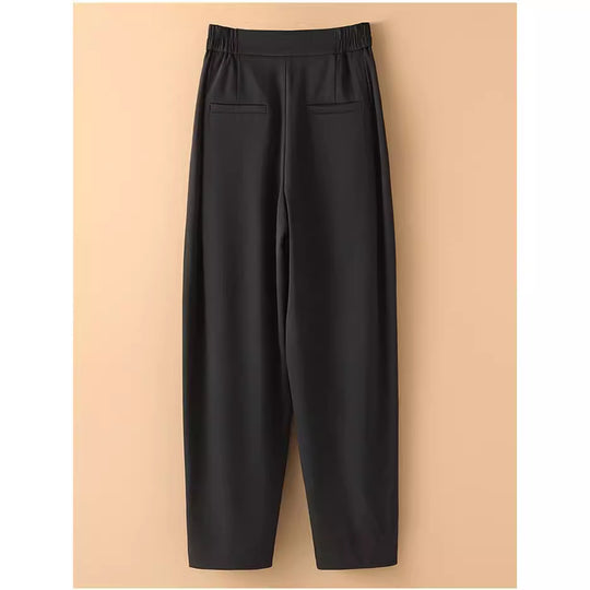 Damen Hoch taillierte, bequeme Stoffhose Shop Nory