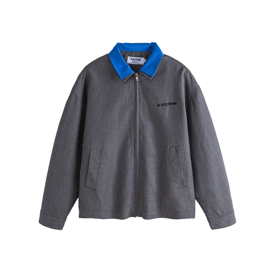 Herren Oversize Worker-Jacke mit Kontrastkragen Shop Nory